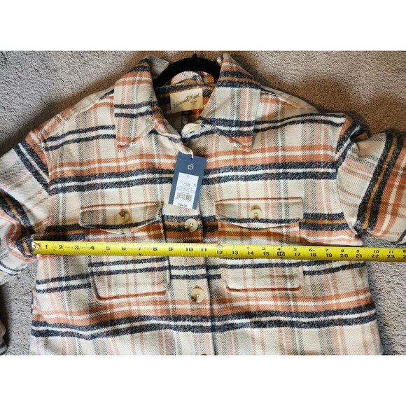 NWT Universal Thread Coat Oversized Plaid Quilted Jacket Sz Large - Picture 7 of 13